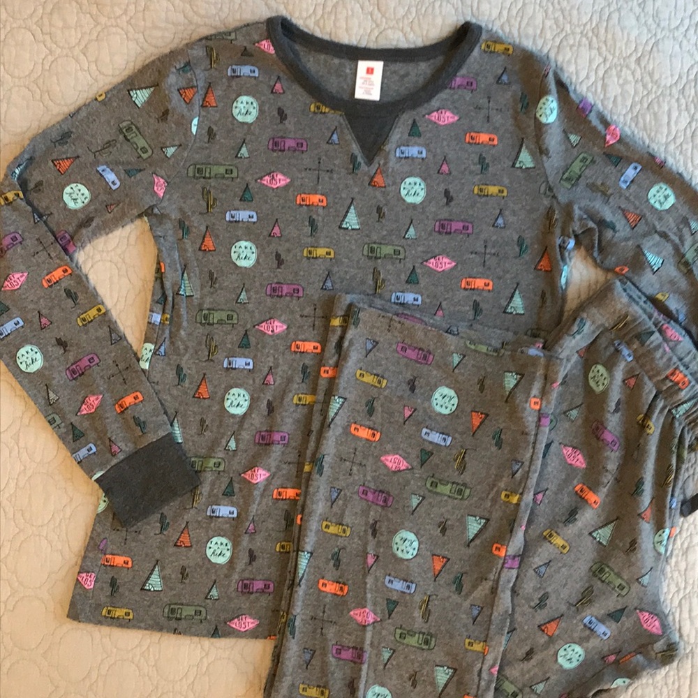 Hanes camping pajama set